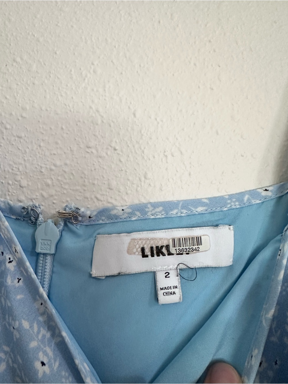 Likely Light Blue Floral Ruffle Mini Dress - Picture 5 of 5
